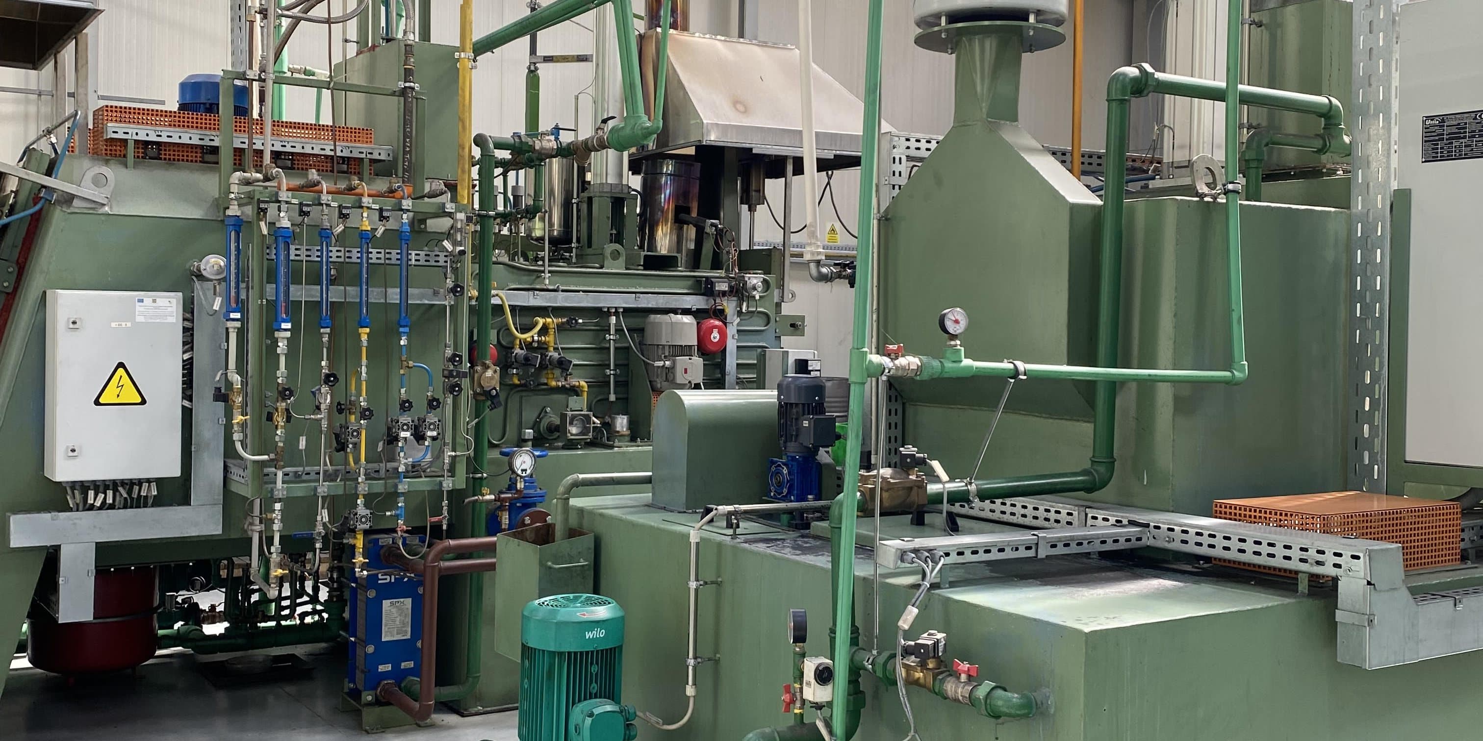 Sintering furnace line in Rascruci